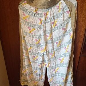 Colorful Patterned Wide Leg Pants